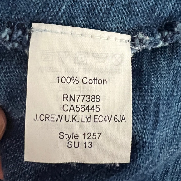 Madewell Slub Knit Tank (Blue- XS) - Picture 6 of 6